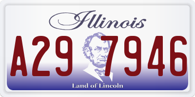 IL license plate A297946