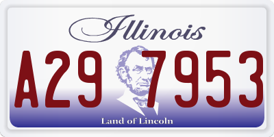 IL license plate A297953