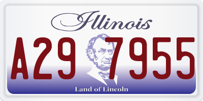 IL license plate A297955
