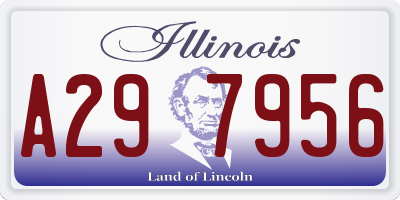 IL license plate A297956