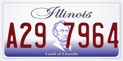 IL license plate A297964