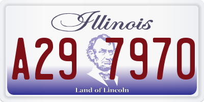 IL license plate A297970