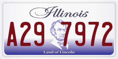 IL license plate A297972