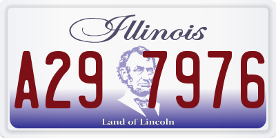 IL license plate A297976