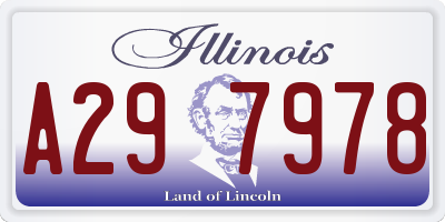 IL license plate A297978