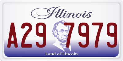IL license plate A297979