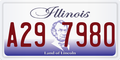 IL license plate A297980