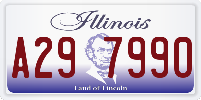 IL license plate A297990