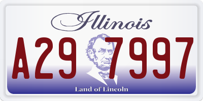 IL license plate A297997