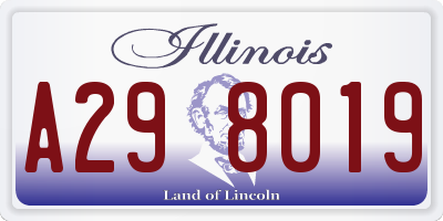 IL license plate A298019