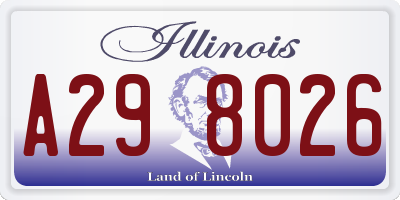 IL license plate A298026