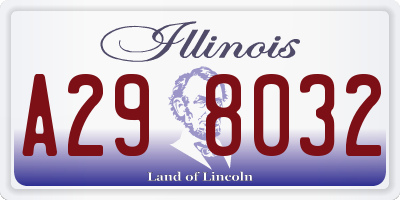 IL license plate A298032