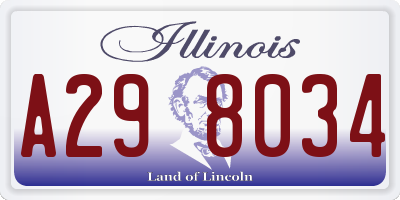 IL license plate A298034
