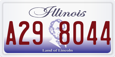 IL license plate A298044