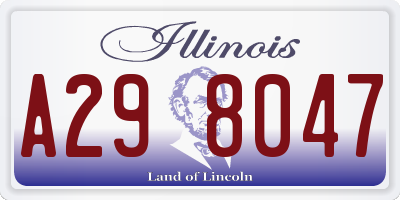 IL license plate A298047