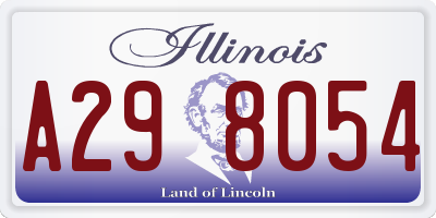 IL license plate A298054