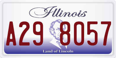 IL license plate A298057