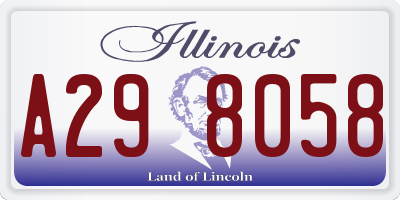 IL license plate A298058