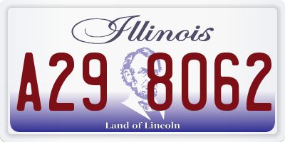IL license plate A298062
