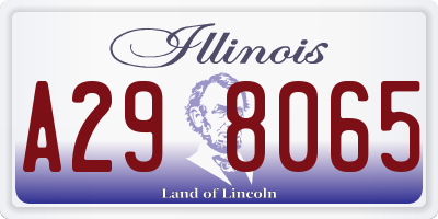 IL license plate A298065