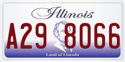 IL license plate A298066
