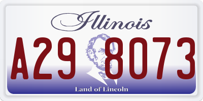 IL license plate A298073