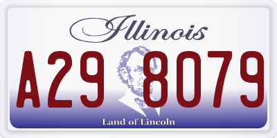IL license plate A298079