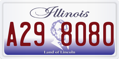 IL license plate A298080