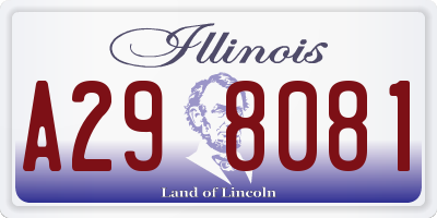 IL license plate A298081