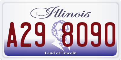 IL license plate A298090