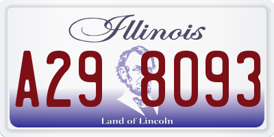 IL license plate A298093
