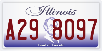 IL license plate A298097