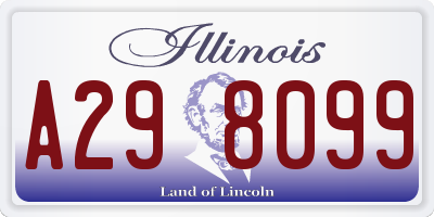 IL license plate A298099