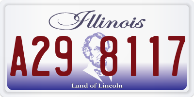 IL license plate A298117