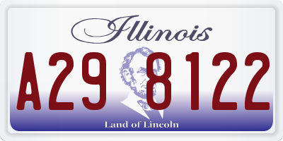 IL license plate A298122