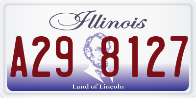 IL license plate A298127