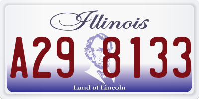IL license plate A298133