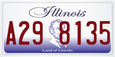IL license plate A298135