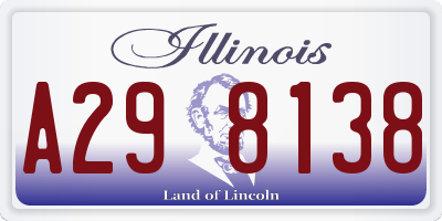 IL license plate A298138