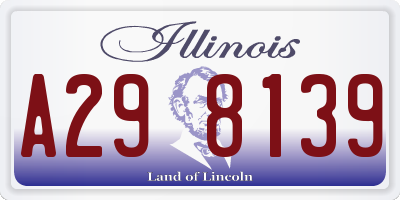 IL license plate A298139