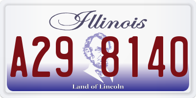 IL license plate A298140