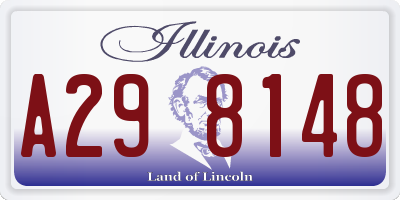 IL license plate A298148
