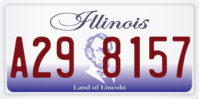 IL license plate A298157