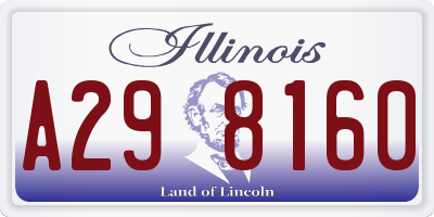 IL license plate A298160