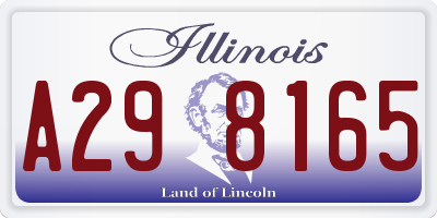 IL license plate A298165