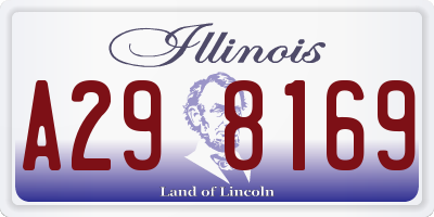 IL license plate A298169