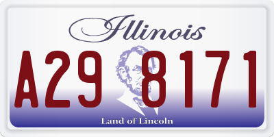 IL license plate A298171