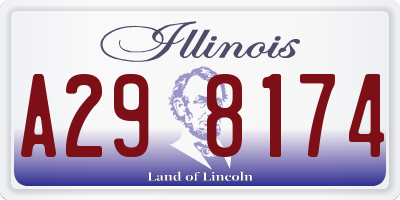 IL license plate A298174