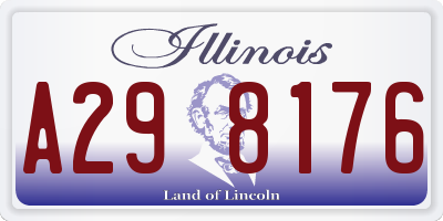 IL license plate A298176