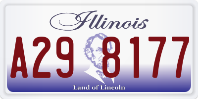 IL license plate A298177